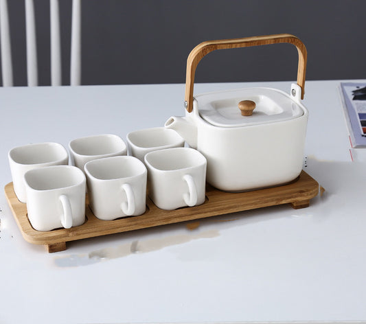 Ceramic Flower Tea Set