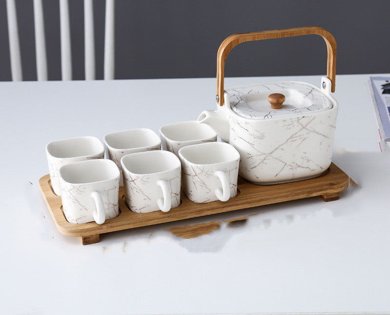 Ceramic Flower Tea Set