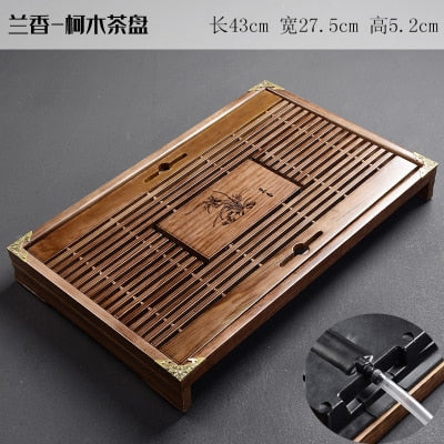 Natural Wooden & Bamboo Tea Tray