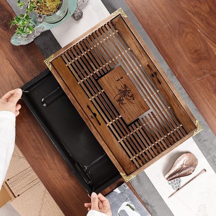 Natural Wooden & Bamboo Tea Tray