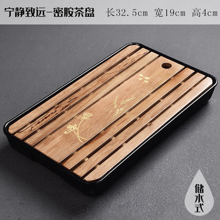 Natural Wooden & Bamboo Tea Tray