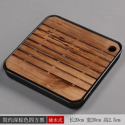 Natural Wooden & Bamboo Tea Tray